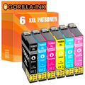 6 Patronen XXL für Epson GI0801-GI0806 Stylus Photo P 50 PX 650 PX 660 PX 700 W