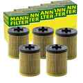 5x MANN-FILTER HU 611/1 x ÖLFILTER MIT DICHTUNG FILTEREINSATZ 5-STÜCK!