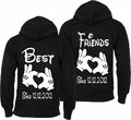 Couples Shop Best Friends Hoodie mit WUNSCHDATUM Pullover BFF Beste Freunde Fun