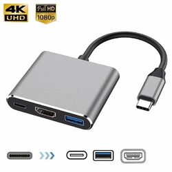 3 in 1 USB Typ C HDMI HUB Adapter USB C zu HDMI Adapter Splitter USB 3.1 3.0