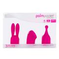 Palm Power Pocket Massageaufsätze 3er Set pink Silikon Extended Wellness Massage