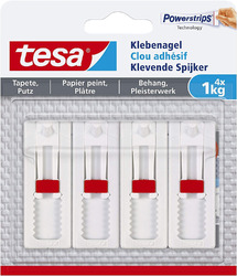 Tesa Verstellbarer Klebenagel (Für Tapeten Und Putz 1 Kg, Höhenverstellbarer, Se