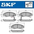 1x ORIGINAL® Skf VKBP 80500 A Bremsbelagsatz, Scheibenbremse Vorne, inkl.