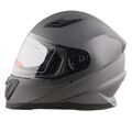 Integralhelm Helm Motorradhelm Jethelm Motorrad Motocrosshelm ECE Aero grau