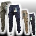 Herren Cargo-Hose Jungen Cargo-Hose-Slim-Fit STRETCH-Cargo-Hose 7 Taschen G6601