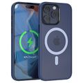 Für iPhone 15 Pro Max Outdoor Hülle mit MagSafe Handyhülle Matt Rand Case Blau