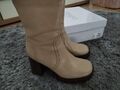 Stiefel in beige Gr. 38 (1x getragen)