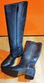 Tamaris Hochschaft Stiefel - Gr.: 38 - Farbe: Black Antic -Warmfutter - Leder