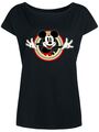 Micky Maus Mickey Mouse Frauen T-Shirt schwarz