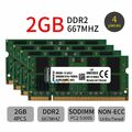 Für Kingston 8GB 4x 2GB 1GB DDR2 667MHz PC2-5300S KVR667D2S5/2G Laptop RAM DE