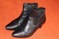 Gerry Weber Stiefelette Gr. 40 (6,5) schwarz Leder leicht gefüttert Stiefel