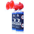 2 x AAB SIGNAL GAS HORN 400ml - FAN-TRÖTE, DRUCKLUFT TROMPETE, DRUCKLUFTFANFARE