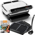 Tefal OptiGrill Kontaktgrill Elite GC750D + Waffelplatten/Kelle + Rezeptbuch 