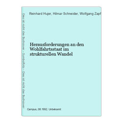 Herausforderungen an den Wohlfahrtsstaat im strukturellen Wandel Hujer, Reinhard