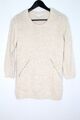 Woman by Tchibo Strick Pullover Gr. 36/38 Damen Sweatshirt Beige Langarm #DM-2