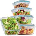 Frischhaltedosen Set Glas 4tlg Vorrats Dosen Behälter Lunchbox Mikrowelle Ofen