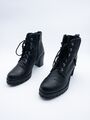 cox Damen Schnürboots Ankle Boots Stiefelette schwarz Gr 41 EU Art 21180-98