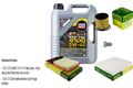 MANN Inspektionspaket 5 L LIQUI MOLY Top Tec 4100 5W-40 für Skoda VW Roomster