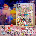 Calendario dell'avvento di Hello Kitty 24 PCS Sanrio Mini Figures Christmas 2024