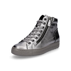 Paul Green Damen High-Top Sneaker grau metallic