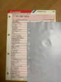 HONDA VF 500 F / F2 PC12 1984 Original Werkstatt-Datenblatt und Serviceplan