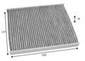 Innenraumfilter Pollenfilter VALEO 715723 für FORD KA (RU8) für FIAT PANDA (169)