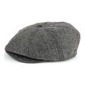 Brixton Cap Hut Schiebermütze Brood Grey Black Herringbone