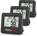 ThermoPro TP157 Mini Hygrometer Thermometer Innen 3er Set 0.5℃ Präzise Angaben