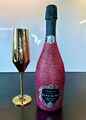 Scavi & Ray Prosecco Spumante DOC Glitzer Pink 750ml + Champagnerglas in Gold