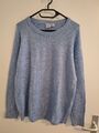 Wunderschöner UP2FASHION Fein Strick Pullover Blau Meliert Gr. M