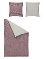 Irisette Elba Mako-Satin Bettwäsche 155x220 Fischgrät uni rosa mauve 8350-60