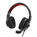 hama USB PC Headset schwarz/rot