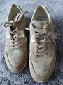 Geox Damen Sneakers gr. 39 beig mit Goldglitzer