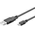 Ladekabel Datenkabel Kabel USB 2.0 auf micro USB 1,8m Schwarz