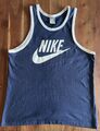 Nike Mens Athletic Training Gym Vest Sleeveless Ace Logo Tank Top L Blau Ronaldo