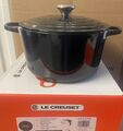 Le Creuset Signature runde Kasserole aus Tiefguss 26 cm - Onyx (NEU)