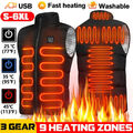 Heated Vest Winter Body Warm Electric USB Jacket Men Women Thermal Heating Coat