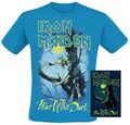 Iron Maiden Fear Of The Dark - Glow In The Dark Männer T-Shirt blau