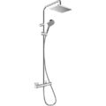 hansgrohe Vernis Shape 230 1jet Showerpipe 26286000  mit Brausethermostat,