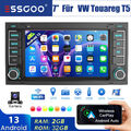 Für VW Touareg 7L Transporter T5 Multivan 2+32G Carplay Android 13 Autoradio KAM