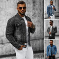 Jeansjacke Übergangsjacke Sweatjacke Sweatshirt Denim Jacke Herren OZONEE 20249