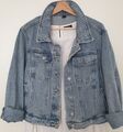 Coole Jeansjacke Jacke Jeans Oversize Mittelblau Shein Curve XL 2XL 46 48 Tasche