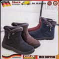 Damen Wasserdicht Warm Stiefel Winter Schneeschuhe Stiefeletten Flache Boots DE