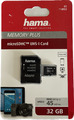 Hama microSDHC 32GB Class 10 UHS-I 45MB/s + Adapter/Foto