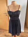 👗VERA MONT Cocktailkleid Dunkelblau Gr. 34 Festlich Elegant Kurz Abschlussball