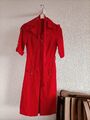 Damen  Feincord  Kleid Gr. 34-36 Rot Vintage