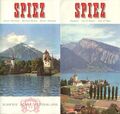 SPIEZ altes Reiseprospekt - Schweiz, Berner Oberland, Thunersee - ca 1960 - AD72