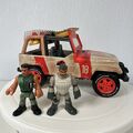 Mattel Jurassic Park World 2018 Wrangler Keep With Net und x2 Imaginext Figuren