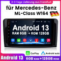 8Kern Android13 Für Mercedes Benz W164 GL320 ML350 X164 Autoradio GPS Navi 128GB