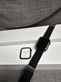 Apple Watch Series 4 44mm Edelstahl Space Black GPS+CEL Gewebeband Loop Schwarz